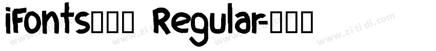 iFonts周年体 Regular字体转换